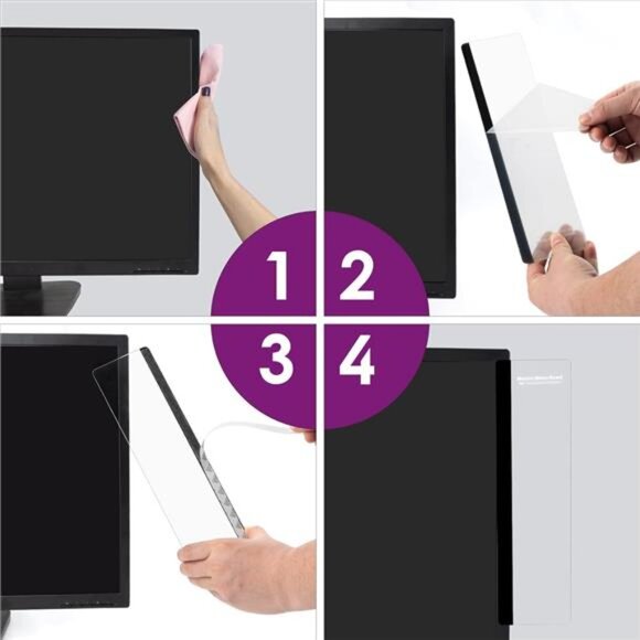 Office Desk Accessories 2pcs Computer Monitor Memo Board Message Board - Picture 5 of 7